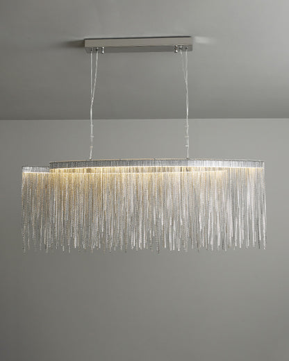 WOMO Fringe Linear Chandelier-WM2062b