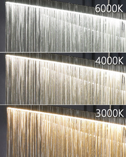 WOMO Fringe Linear Chandelier-WM2062b