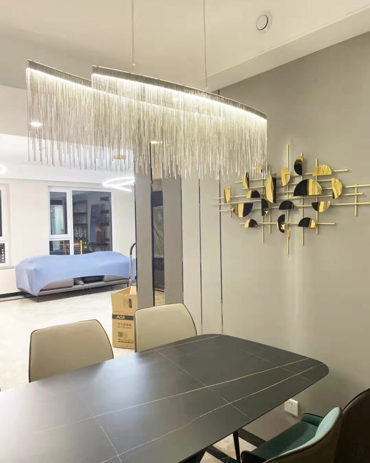 WOMO Fringe Linear Chandelier-WM2062b