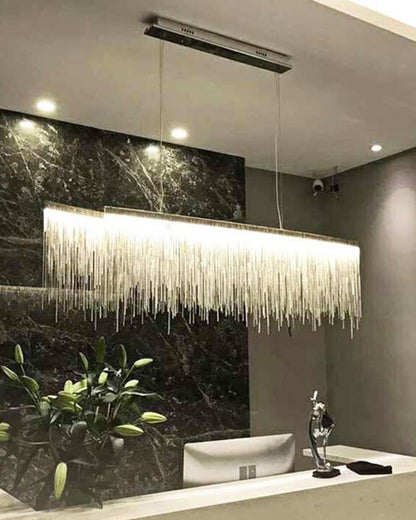 WOMO Fringe Linear Chandelier-WM2062b