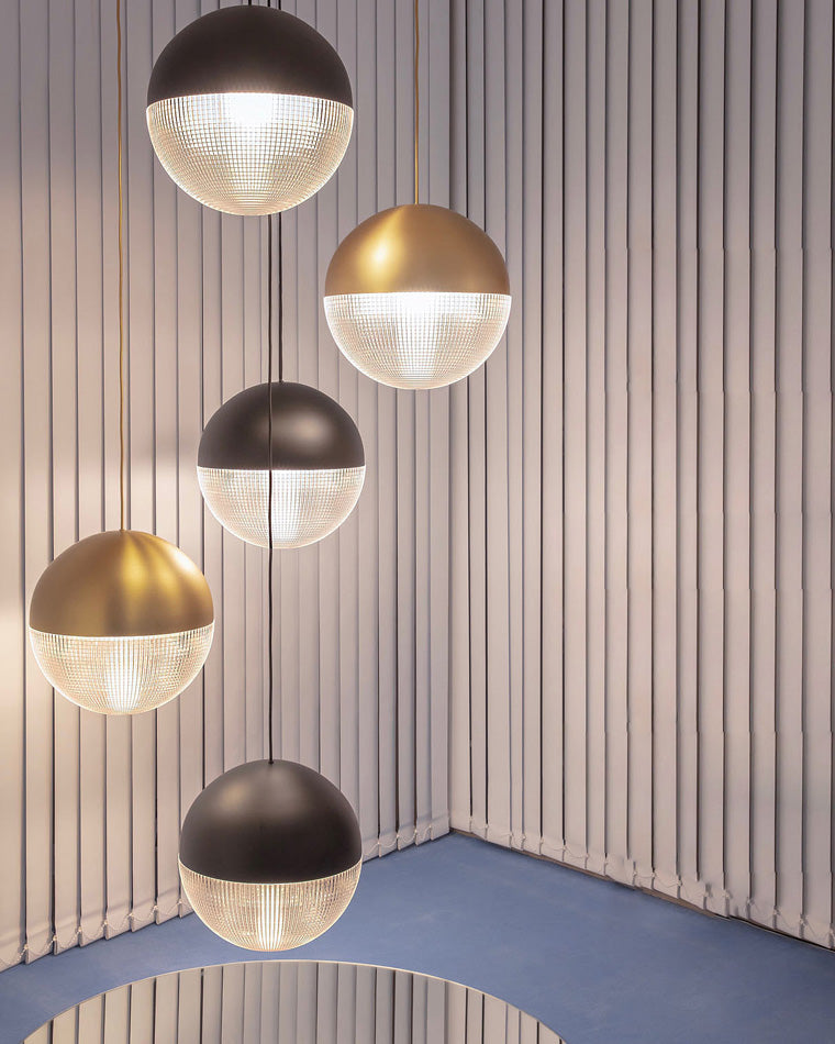 WOMO Prismatic/Milchglas Globe Pendelleuchte-WM2065