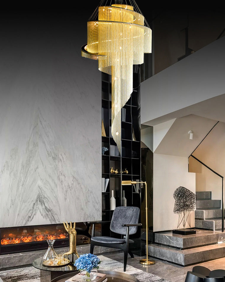 WOMO Spiralquasten-Foyer-Kronleuchter-WM2067