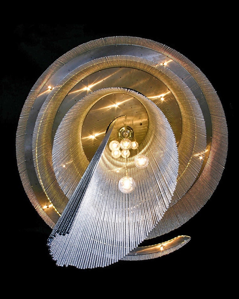 WOMO Spiralquasten-Foyer-Kronleuchter-WM2067