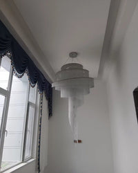 WOMO Spiral Tassel Foyer Chandelier-WM2067