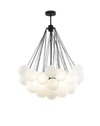 Lustre à bulles en verre dépoli WOMO Cluster WM2068