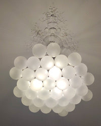 Lustre à bulles en verre dépoli WOMO Cluster WM2068
