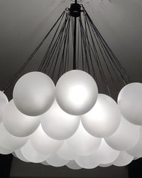 Lustre à bulles en verre dépoli WOMO Cluster WM2068