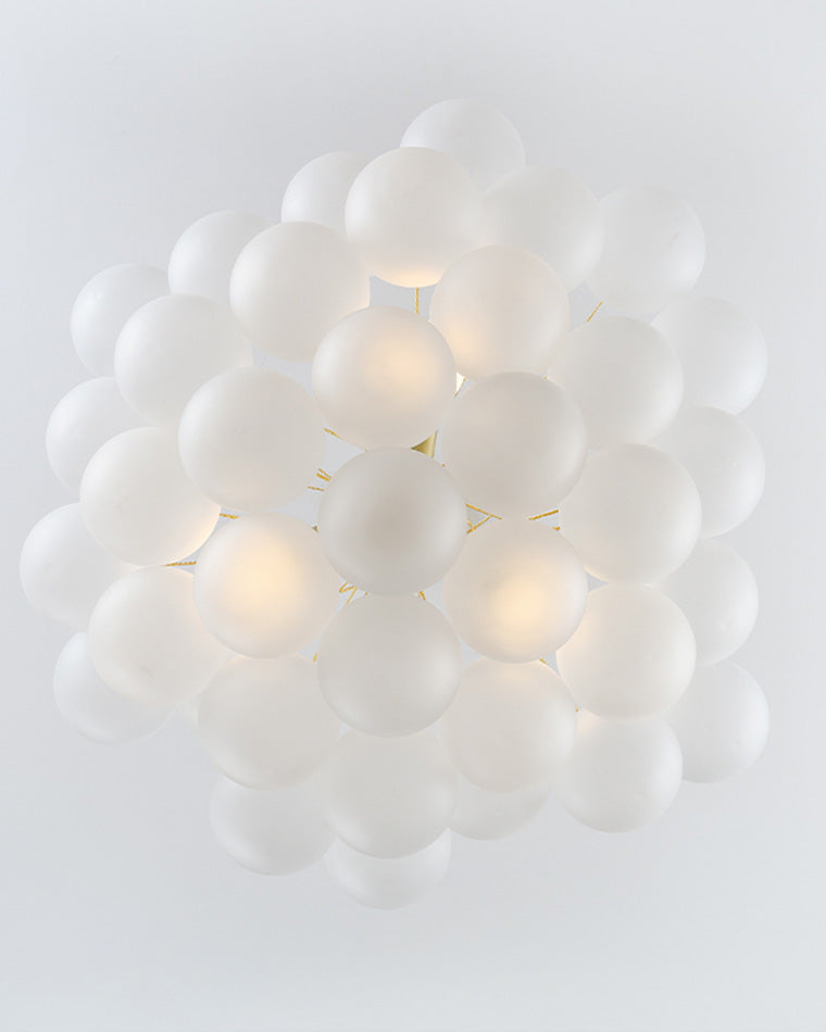 WOMO Cluster Milchglas-Blasen-Kronleuchter-WM2068
