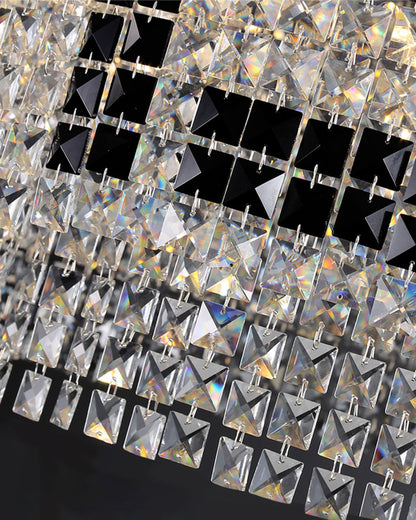 WOMO 2 Tier Round Crystal Chandelier-WM2071a