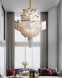 WOMO Fringe Tiered Chandelier WM2079