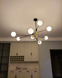 Lustre WOMO à boules en verre dépoli WM2081