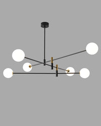 Lustre WOMO à boules en verre dépoli WM2081