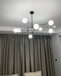 Lustre WOMO à boules en verre dépoli WM2081