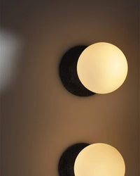 WOMO Pendant Light with White and Black Glass Sphere – WM2086