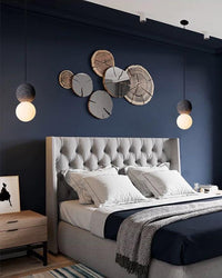WOMO Pendant Light with White and Black Glass Sphere – WM2086