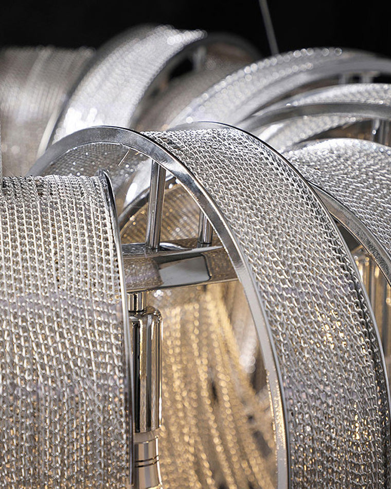 WOMO Runde Kronleuchter mit Quasten - WM2087