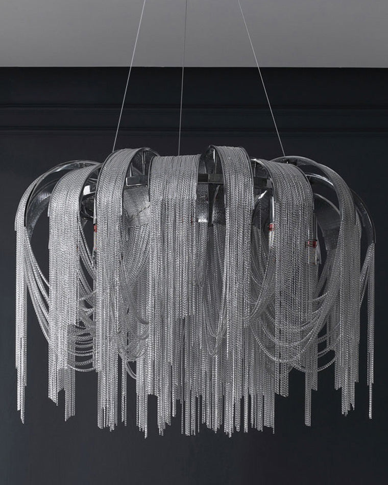 WOMO Runde Kronleuchter mit Quasten - WM2087