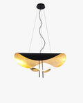 WOMO Moderne Pendelleuchte Indirekt Schwarz Gold Esstisch Metall-WM2088