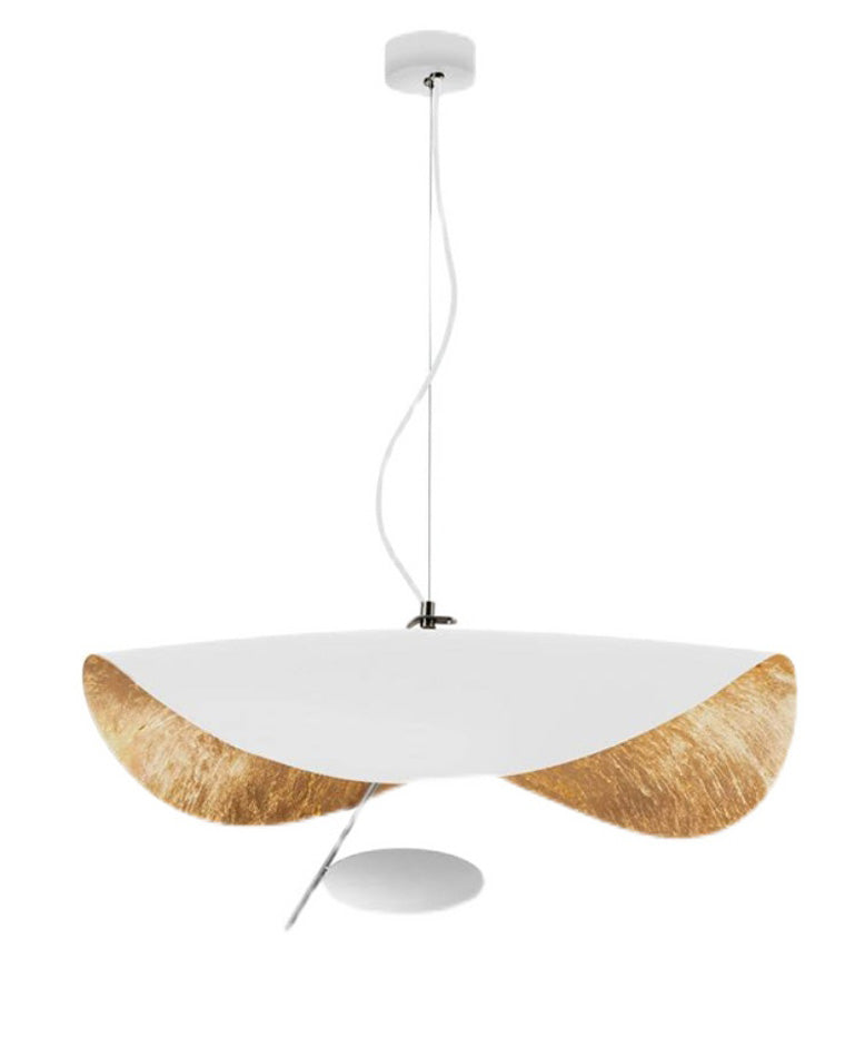 WOMO Moderne Pendelleuchte Indirekt Schwarz Gold Esstisch Metall-WM2088