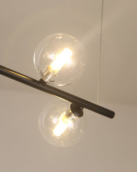 WOMO Linear Glass Ball Chandelier-WM2090