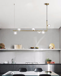 WOMO Linear Glass Ball Chandelier-WM2090