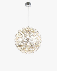 WOMO Designer LED Pendelleuchte SLV Chrom Kugel -WM2091