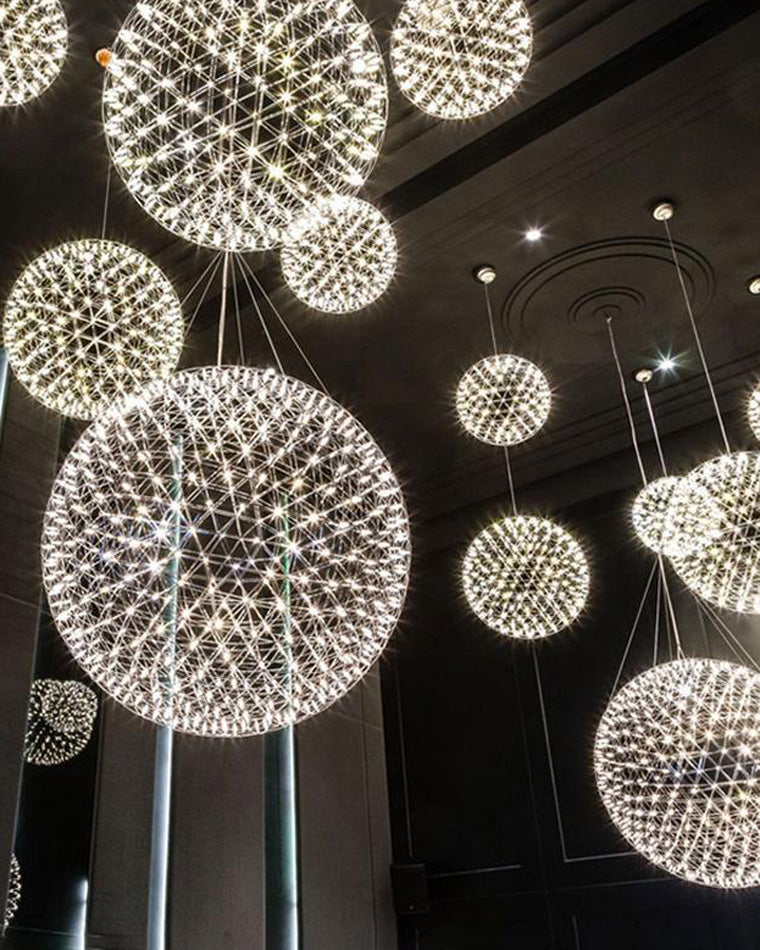 WOMO Designer LED Pendant Light SLV Chrome Sphere -WM2091