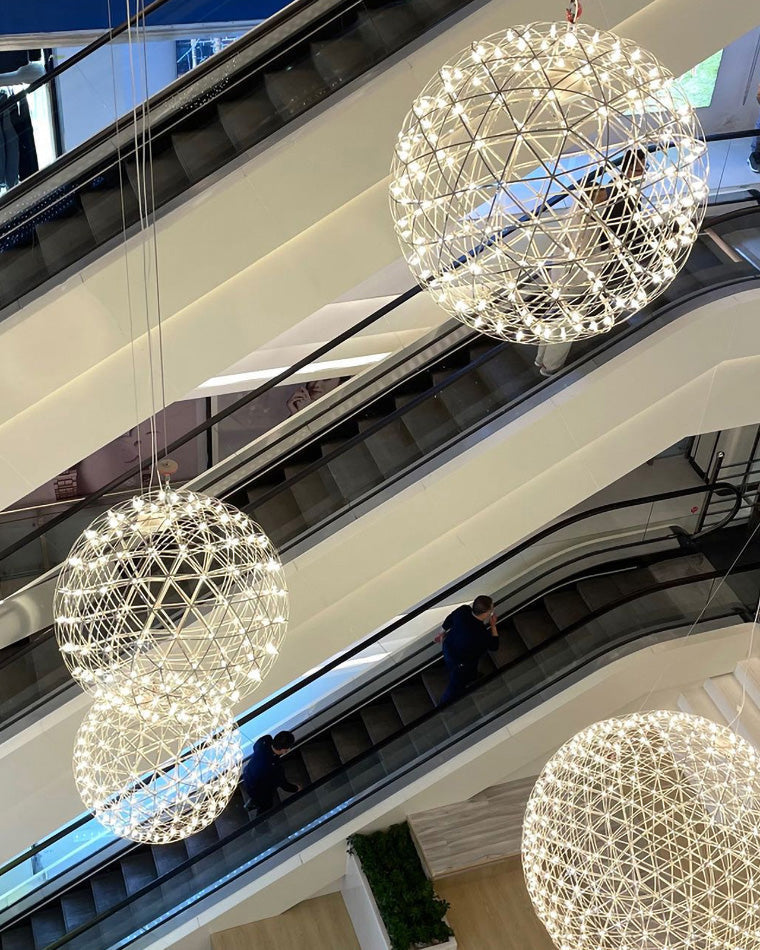 WOMO Designer LED Pendant Light SLV Chrome Sphere -WM2091