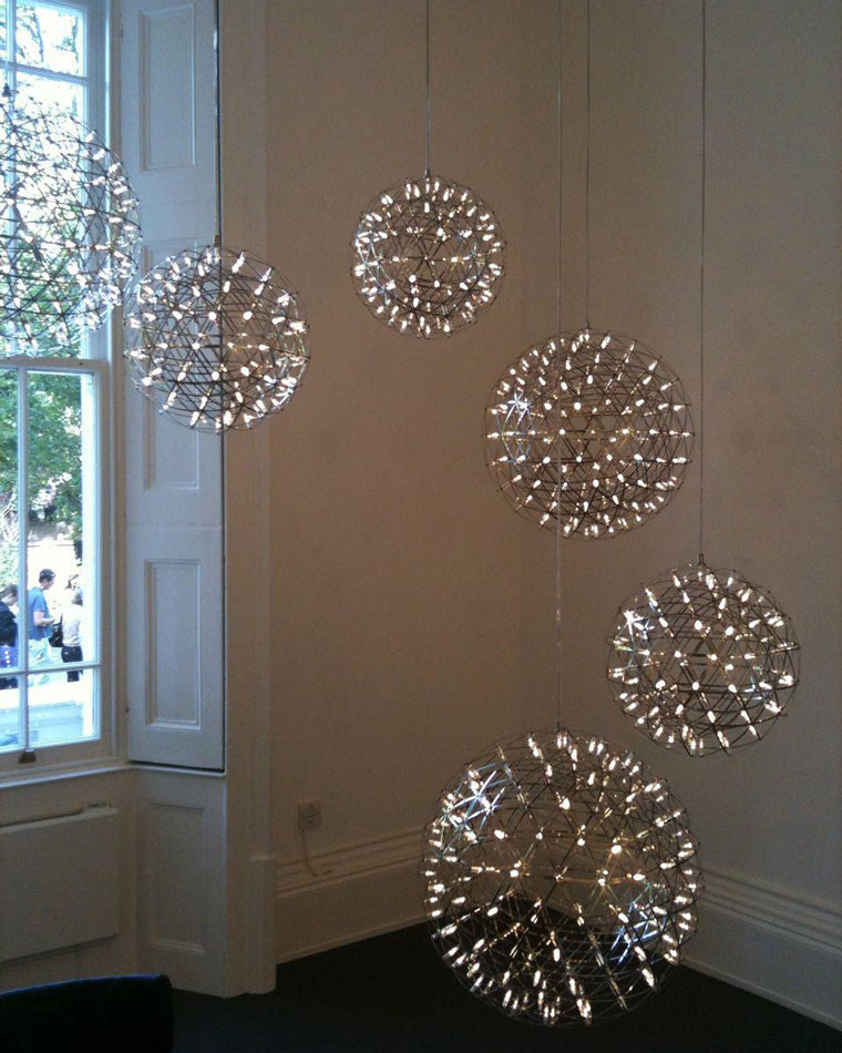 WOMO Designer LED Pendant Light SLV Chrome Sphere -WM2091