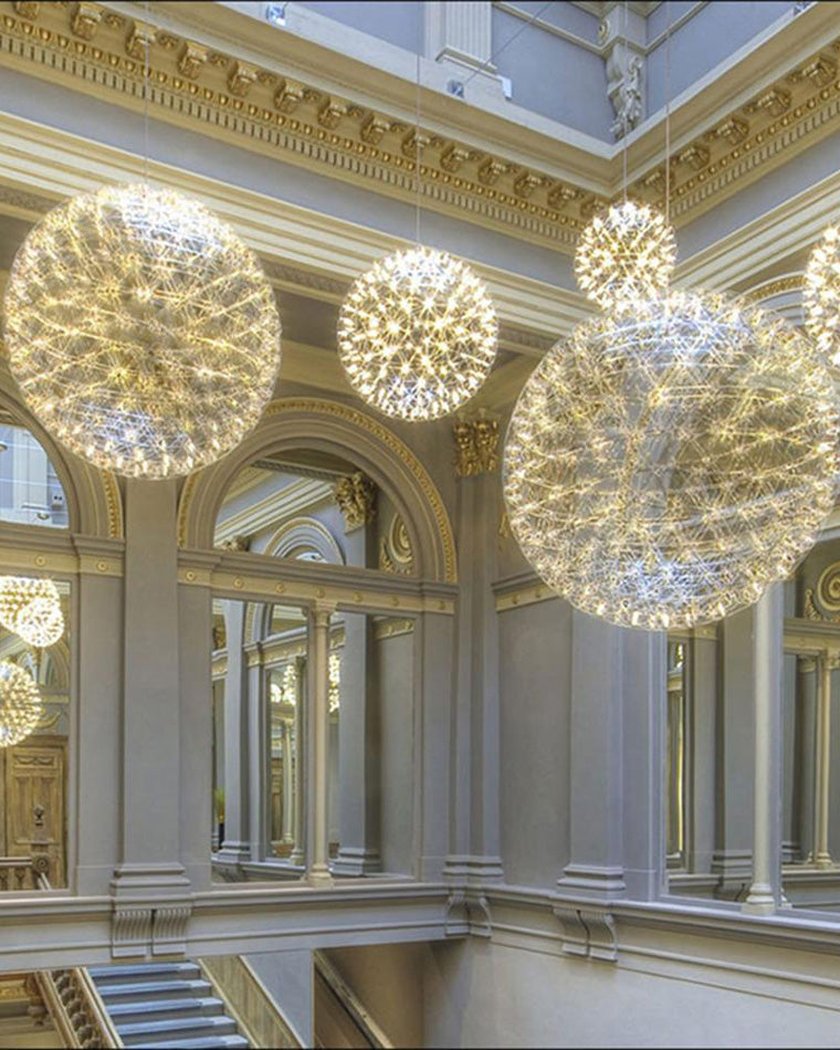 WOMO Designer LED Pendant Light SLV Chrome Sphere -WM2091