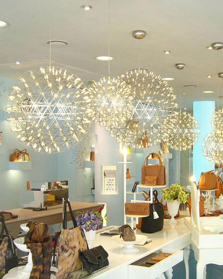 WOMO Designer LED Pendant Light SLV Chrome Sphere -WM2091