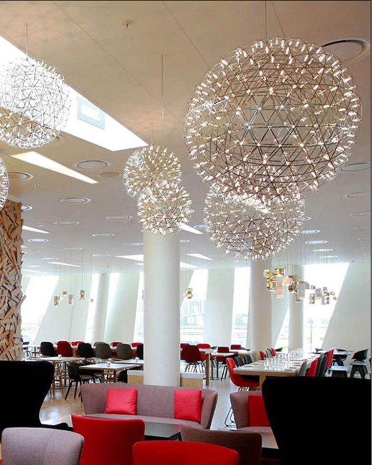 WOMO Designer LED Pendant Light SLV Chrome Sphere -WM2091