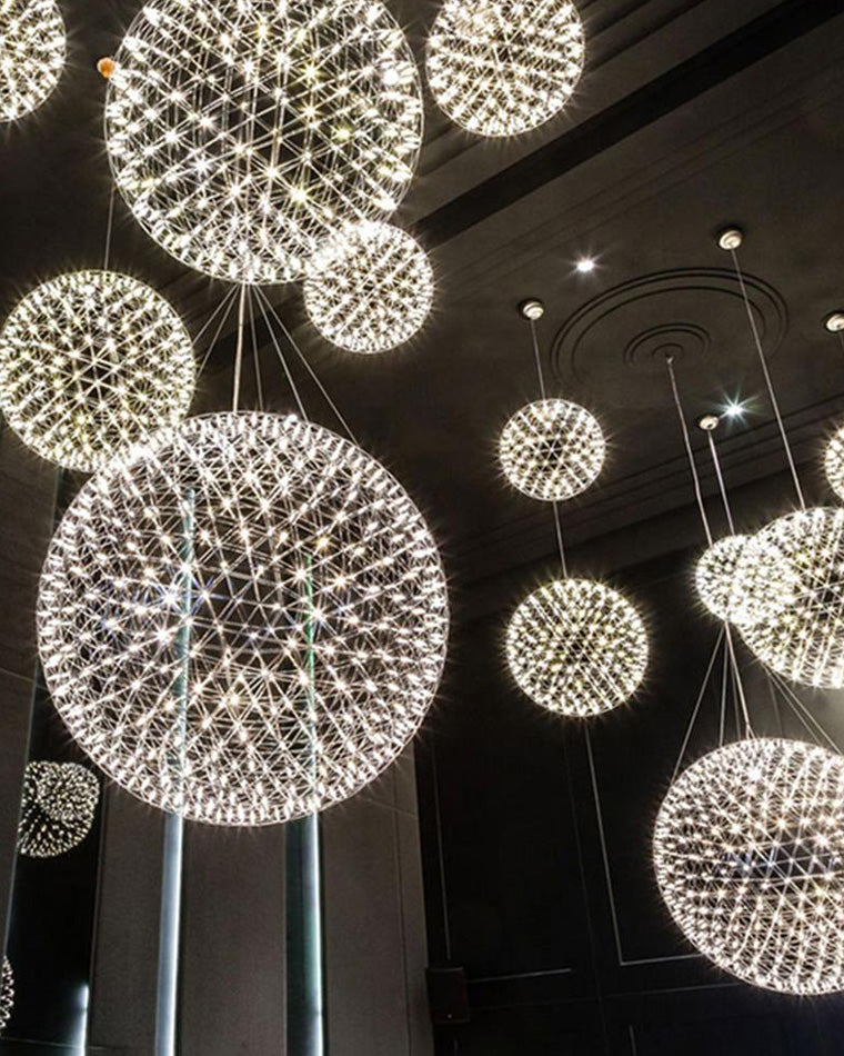WOMO Designer LED Pendant Light SLV Chrome Sphere -WM2091
