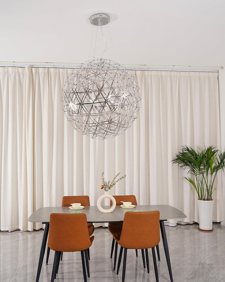 WOMO Designer LED Pendant Light SLV Chrome Sphere -WM2091