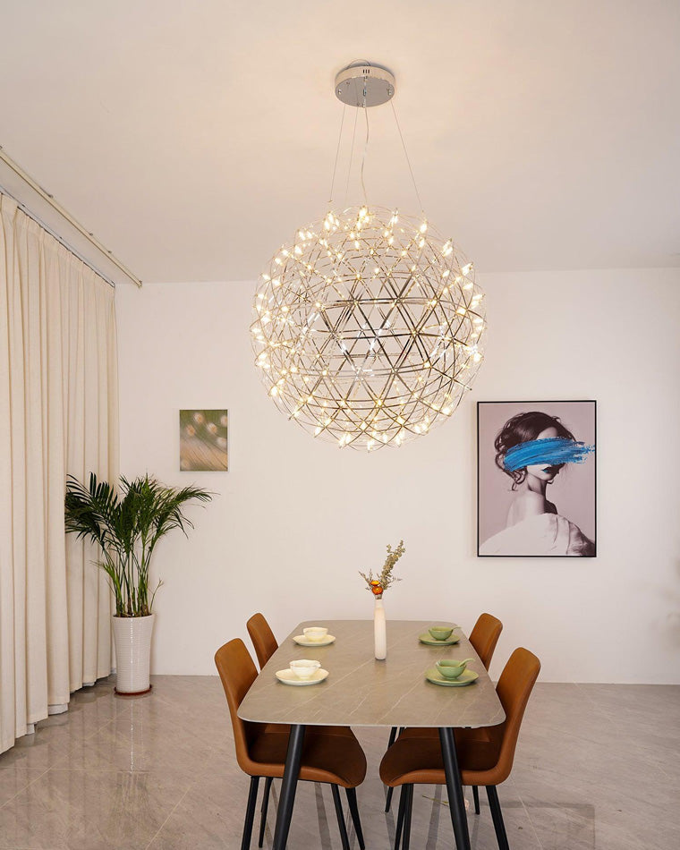 WOMO Designer LED Pendant Light SLV Chrome Sphere -WM2091