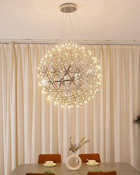 WOMO Designer LED Pendelleuchte SLV Chrom Kugel -WM2091