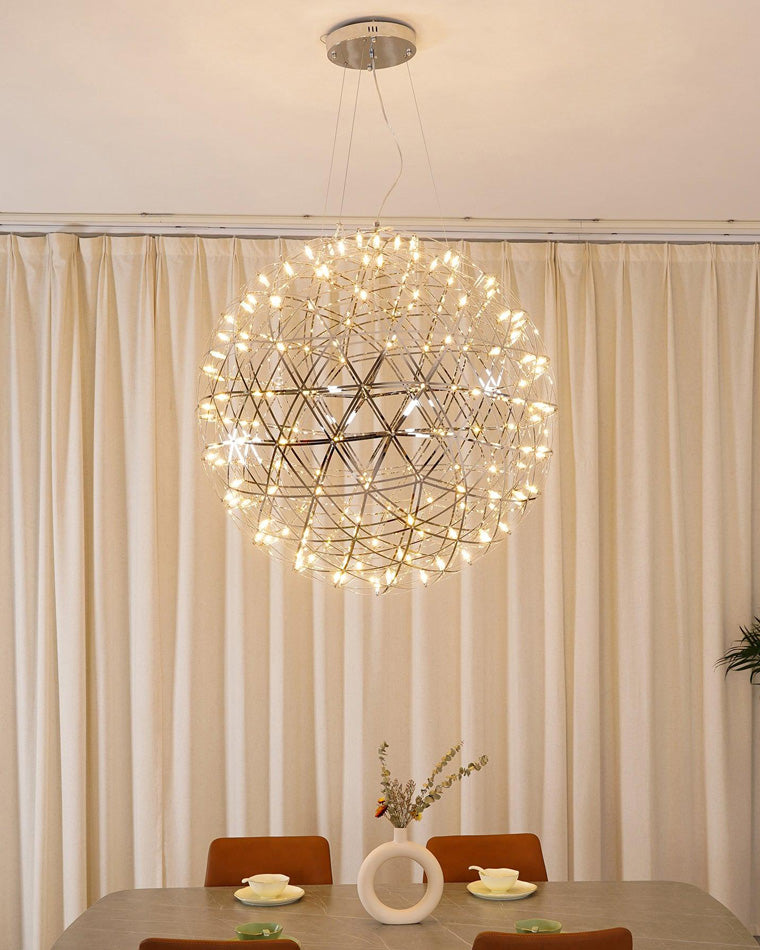 WOMO Designer LED Pendant Light SLV Chrome Sphere -WM2091