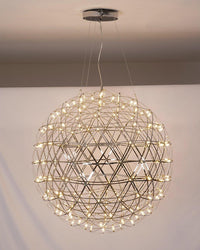 WOMO Designer LED Pendelleuchte SLV Chrom Kugel -WM2091