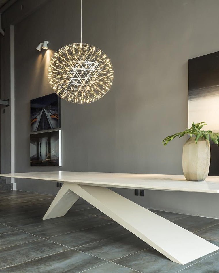 WOMO Designer LED Pendant Light SLV Chrome Sphere -WM2091