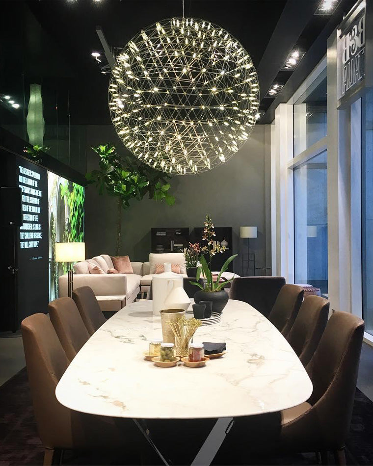 WOMO Designer LED Pendant Light SLV Chrome Sphere -WM2091