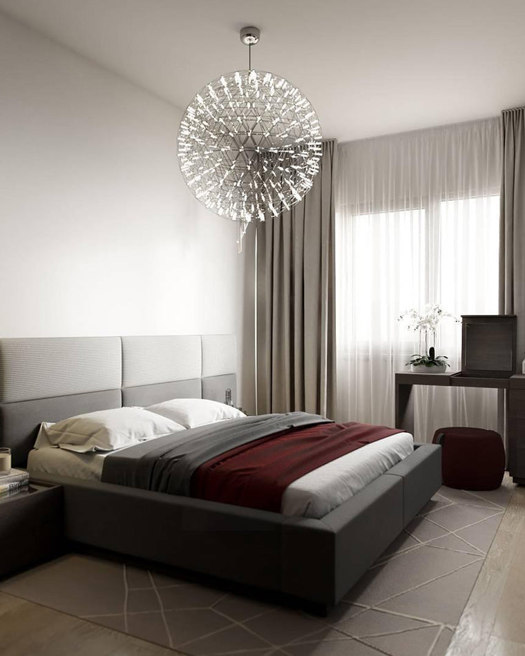 WOMO Designer LED Pendant Light SLV Chrome Sphere -WM2091