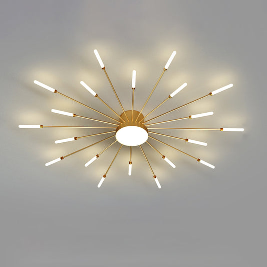 WOMO Firework Sunburst Flush Mount Ceiling Light-WM1001