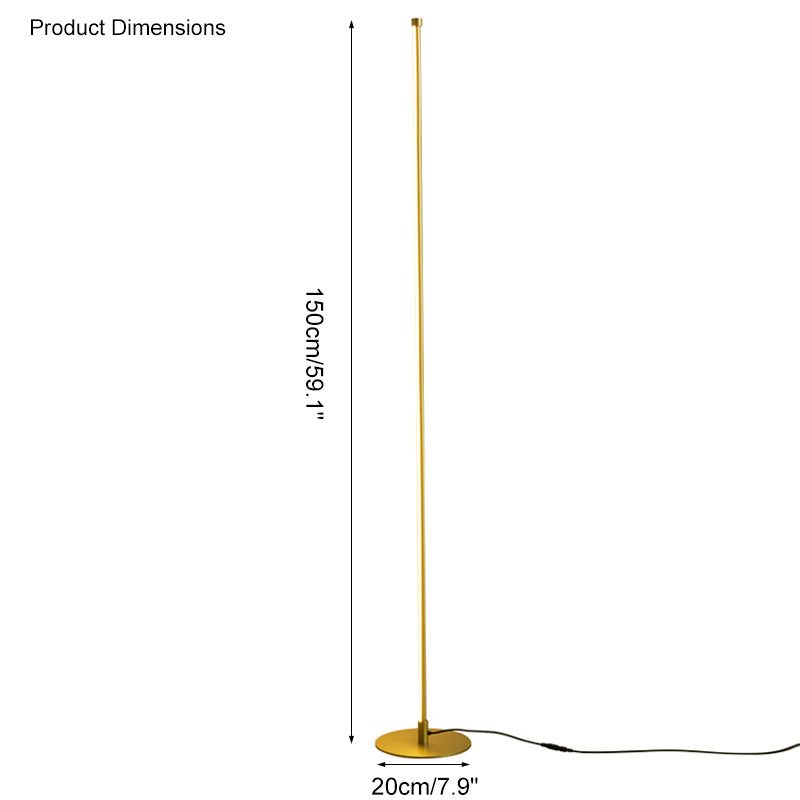 WOMO LED Corner Floor Lamp with Rod Shape - WM7003