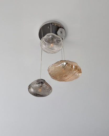 WOMO Cascading Blown Glass Pendant Chandelier-WM2101b
