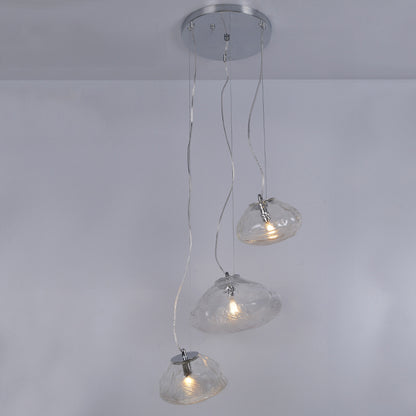 WOMO Cascading Blown Glass Pendant Chandelier-WM2101b