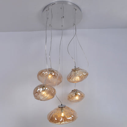 WOMO Cascading Blown Glass Pendant Chandelier-WM2101b