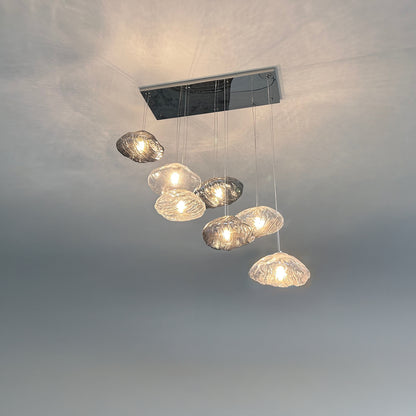 WOMO Cascading Blown Glass Pendant Chandelier-WM2101b