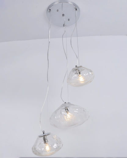 WOMO Cascading Blown Glass Pendant Chandelier-WM2101b