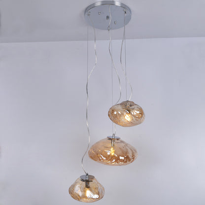 WOMO Cascading Blown Glass Pendant Chandelier-WM2101b