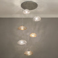 WOMO Pendant Light Chandelier Colorful Glass Stairwell-WM2101b